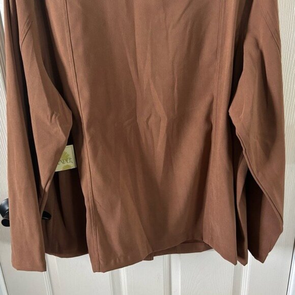 Islander Brown Collared Button Down Long Sleeve Shirt NWT 2X Plus Size READ - Picture 15 of 16